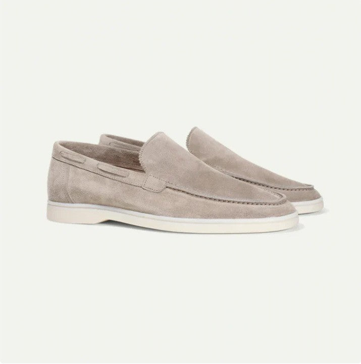 Old Money Loafers Matte Suede Slip-on Men
