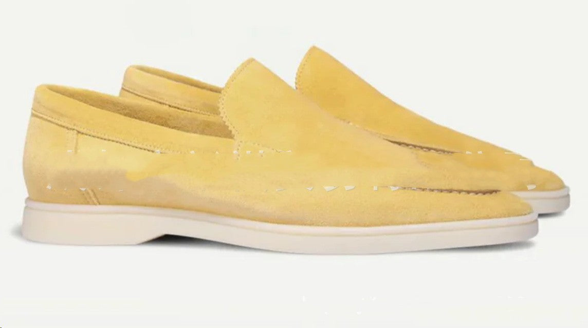 Old Money Loafers Matte Suede Slip-on Men