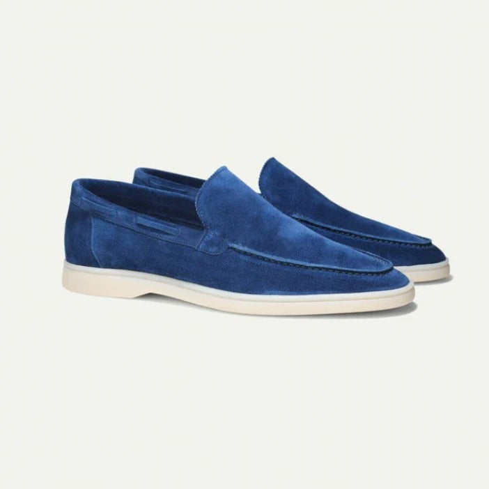 Old Money Loafers Matte Suede Slip-on Men