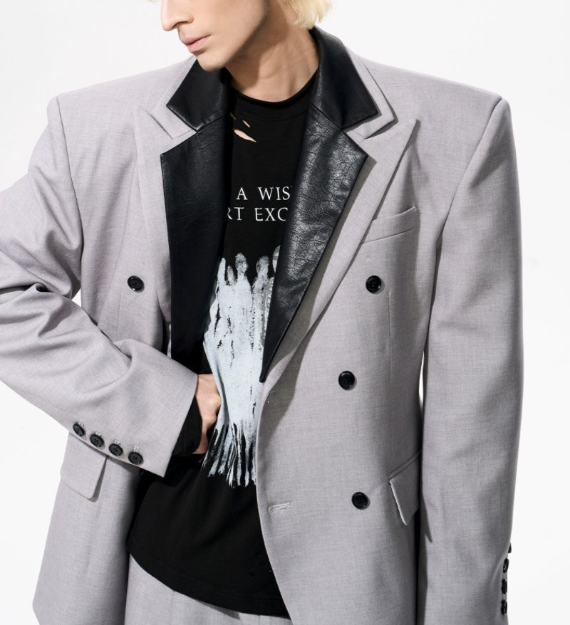 Old Money Detachable Wool Tencel Peplum Blazer