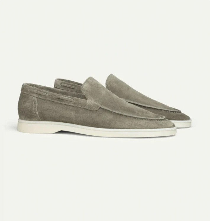 Old Money Loafers Matte Suede Slip-on Men