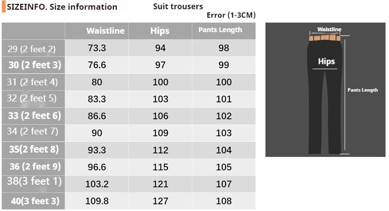 Style British Classic Checkered Elegant Slim Fit Men's Best Man Pencil Pants Suit Pants