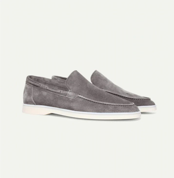 Old Money Loafers Matte Suede Slip-on Men
