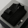New Twist Zipper Knitted Coat For Men