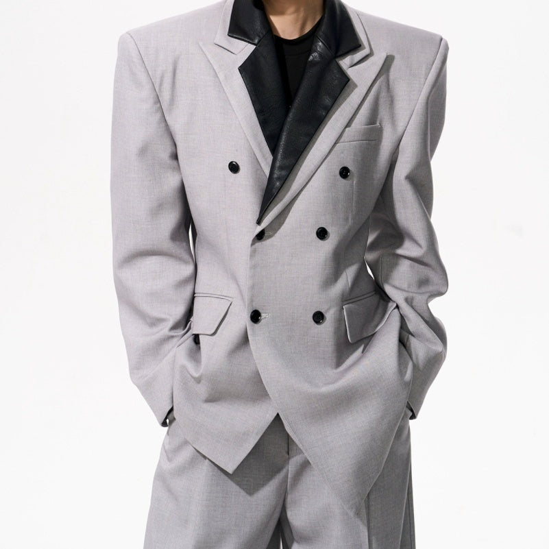 Old Money Detachable Wool Tencel Peplum Blazer