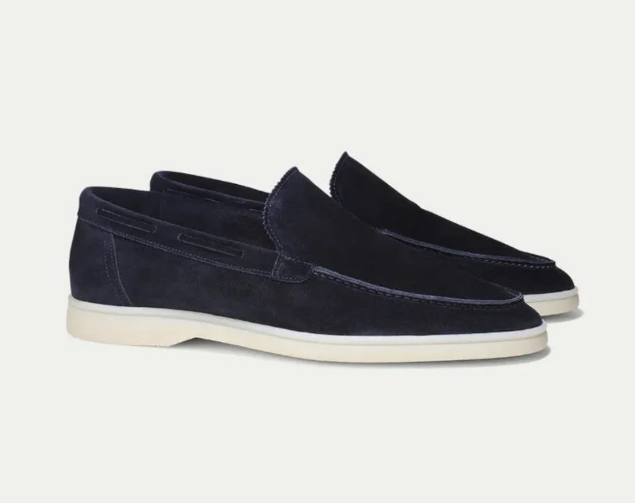 Old Money Loafers Matte Suede Slip-on Men