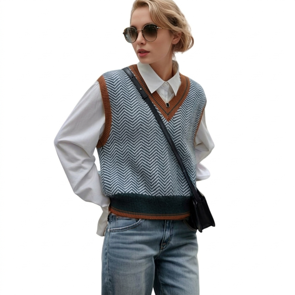 Varsity Knit Vest