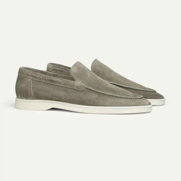 Old Money Loafers Matte Suede Slip-on Men