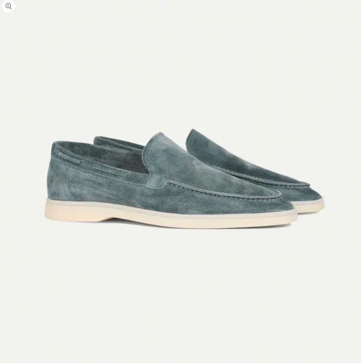 Old Money Loafers Matte Suede Slip-on Men
