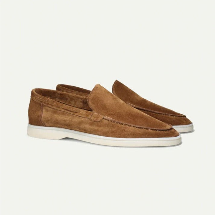 Old Money Loafers Matte Suede Slip-on Men