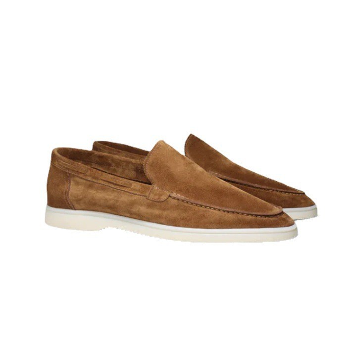 Old Money Loafers Matte Suede Slip-on Men