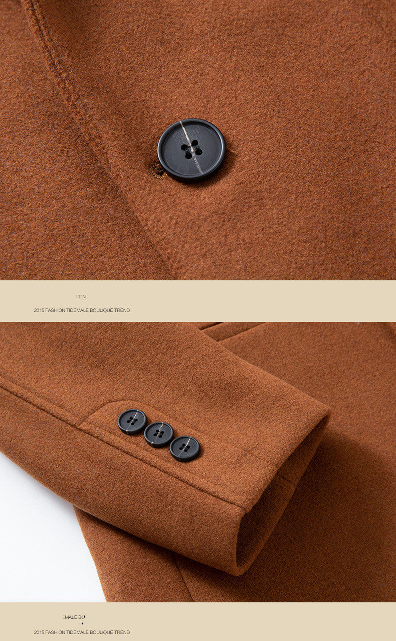 Old Money Long Coat - Men's Jacket Plus Cotton Padded Woolen Coat