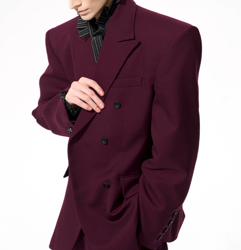 Old Money Detachable Wool Tencel Peplum Blazer