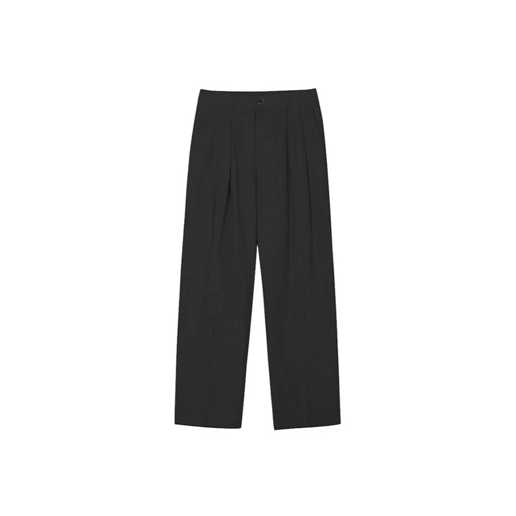 OLD MONEY Lightweight Fiber Texture Cotton And Linen Suit Pants For Men